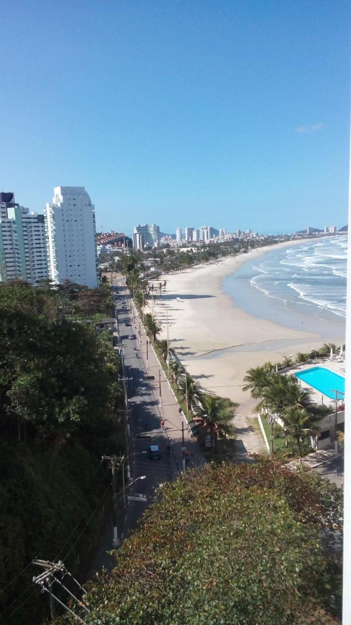 Apartamento Frente Para O Mar ,50 M Da Praia , Ar Condicionado Todos Quartos Guarujá Exterior foto
