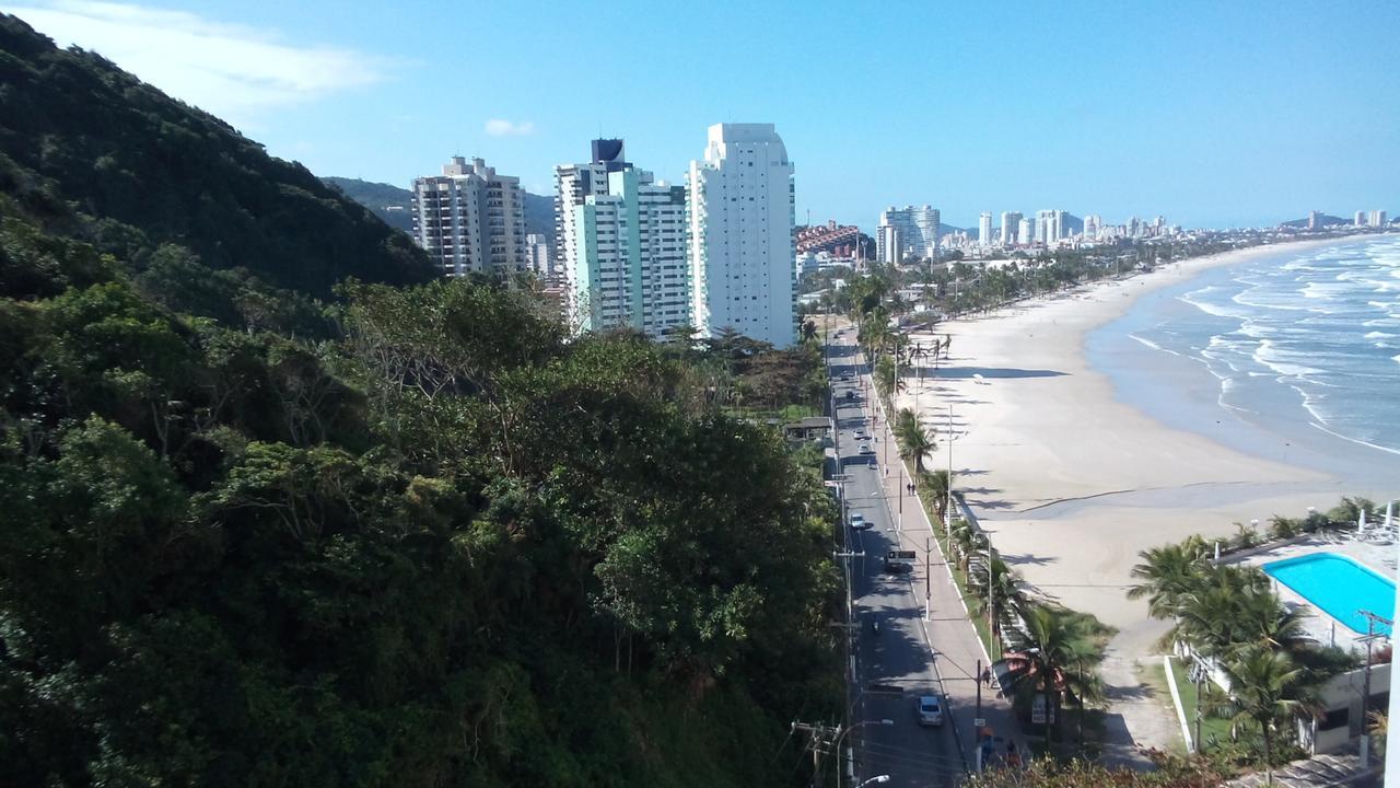 Apartamento Frente Para O Mar ,50 M Da Praia , Ar Condicionado Todos Quartos Guarujá Exterior foto